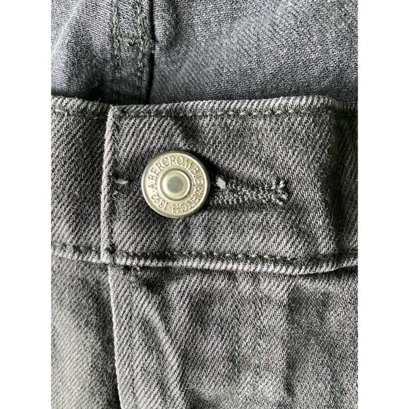 Abercrombie & Fitch Jeans Womens Size 18S Low Rise The Boot Black Denim Western - Picture 4 of 10
